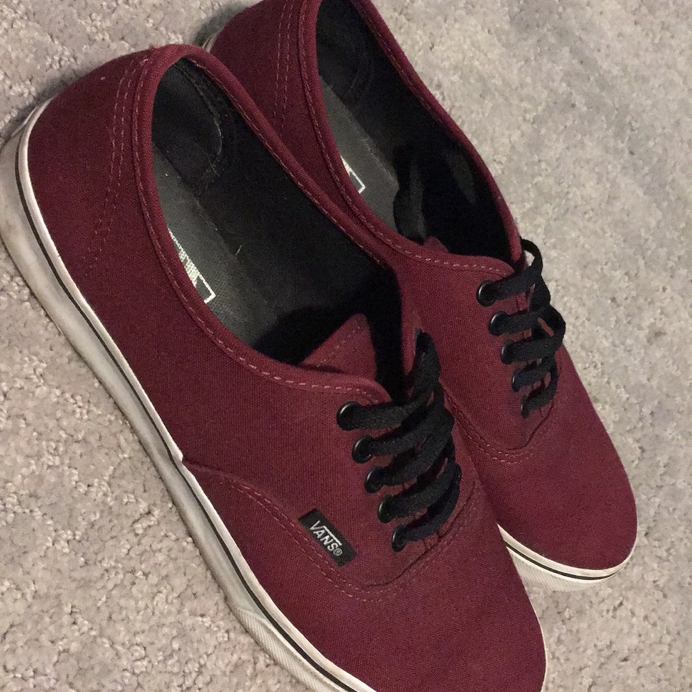 Maroon Vans